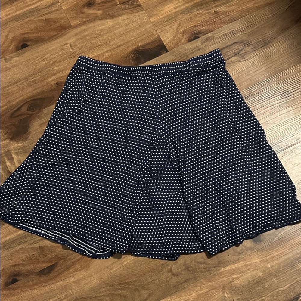 Max Edition Navy and White A-Line Skirt